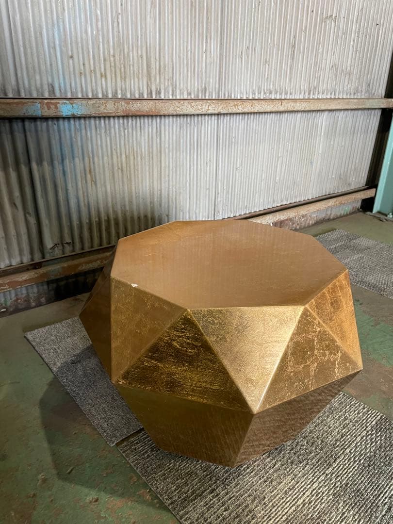 Francfranc サイドテーブル ダイヤモンド型 ゴールド