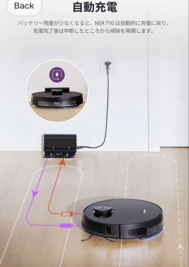EUREKA NER710 ロボット掃除機 8000Pa 水拭き　ユーリカ
