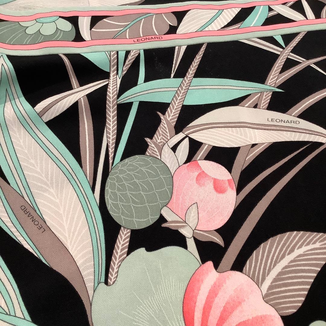 LEONARD FASHION レオナール　花柄ワンピース　サイズL