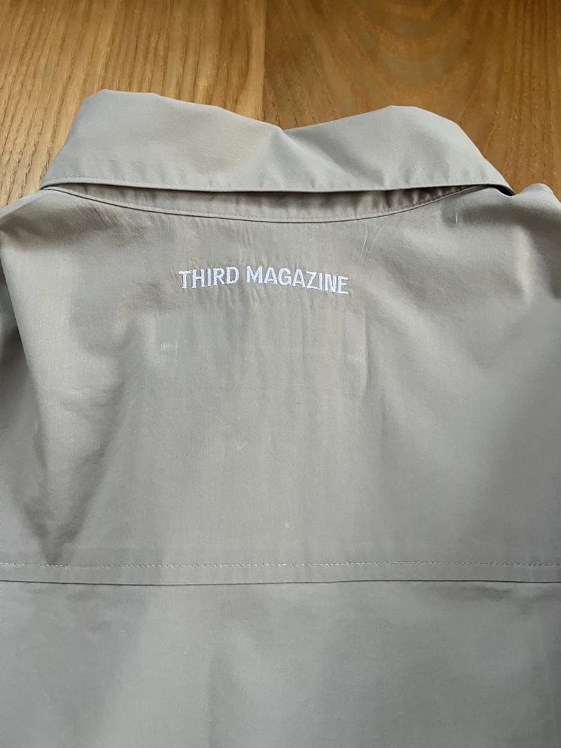 THIRD MAGAZINE サードマガジン　撥水オーバーサイズシャツ