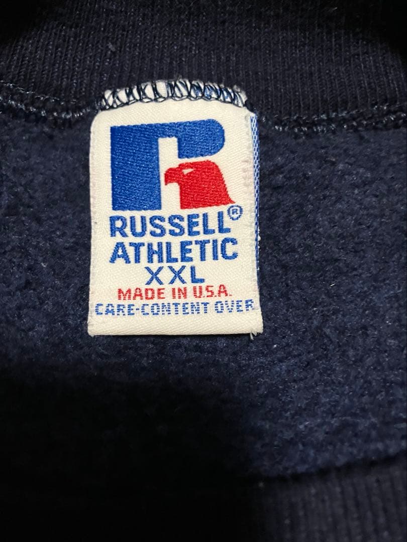 ラッセルアスレチック　スウェット　ビンテージ　アメリカ製　ネイビー XL