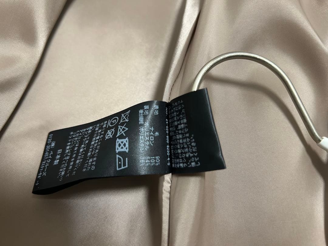 美品 シャルムビーバーAラインコート IENA 36 イエナ ベージュ