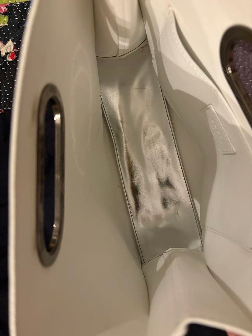 sacai ハンドバッグ ホワイト