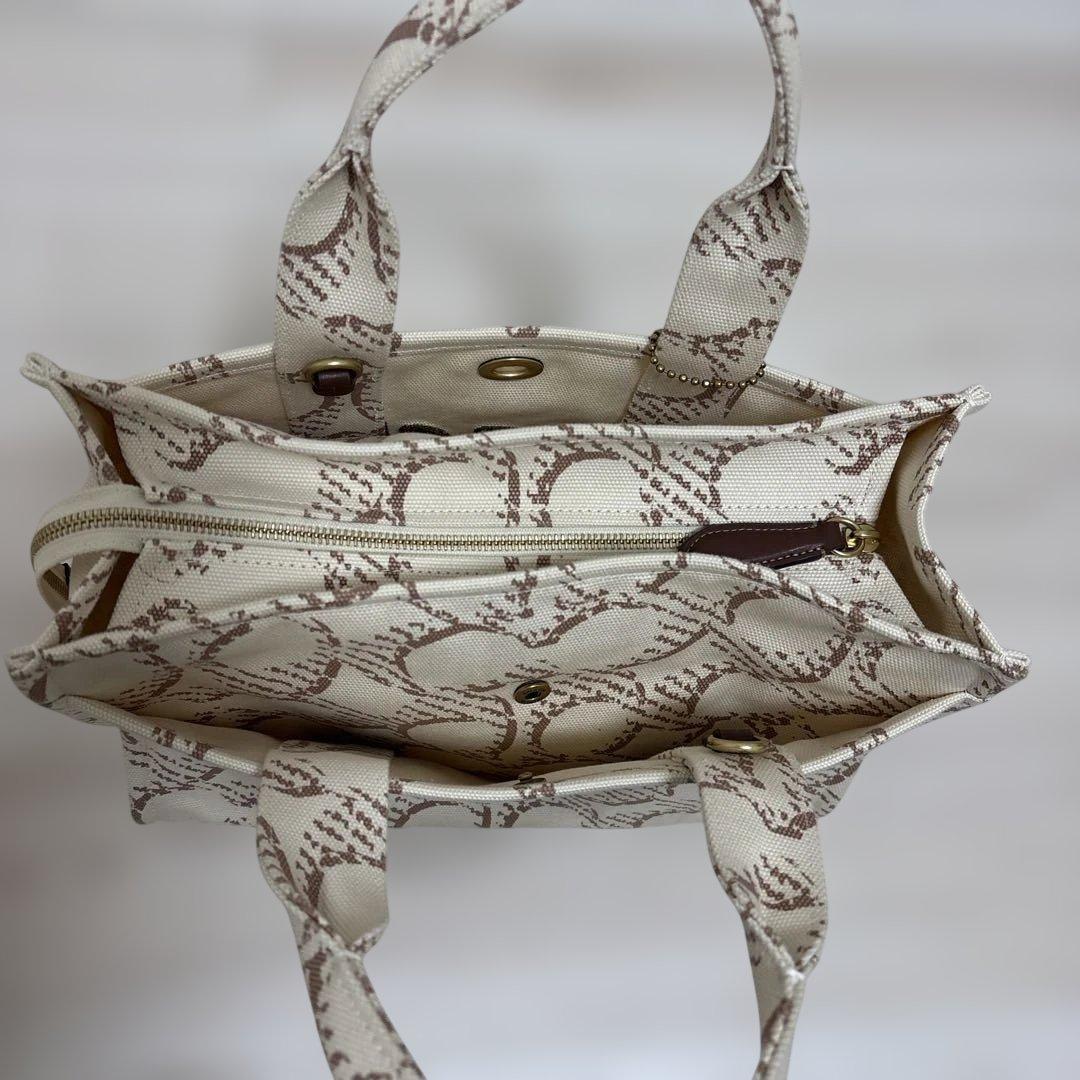 極美品❤️COACH ショルダーバッグ トート2way キャンバス シグネチャー