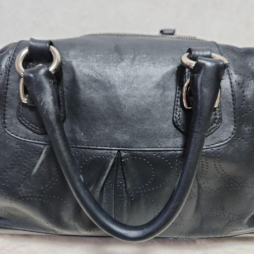 ☆美品☆COACH 2WAY 黒 レザー ショルダー ハンドバック F17130