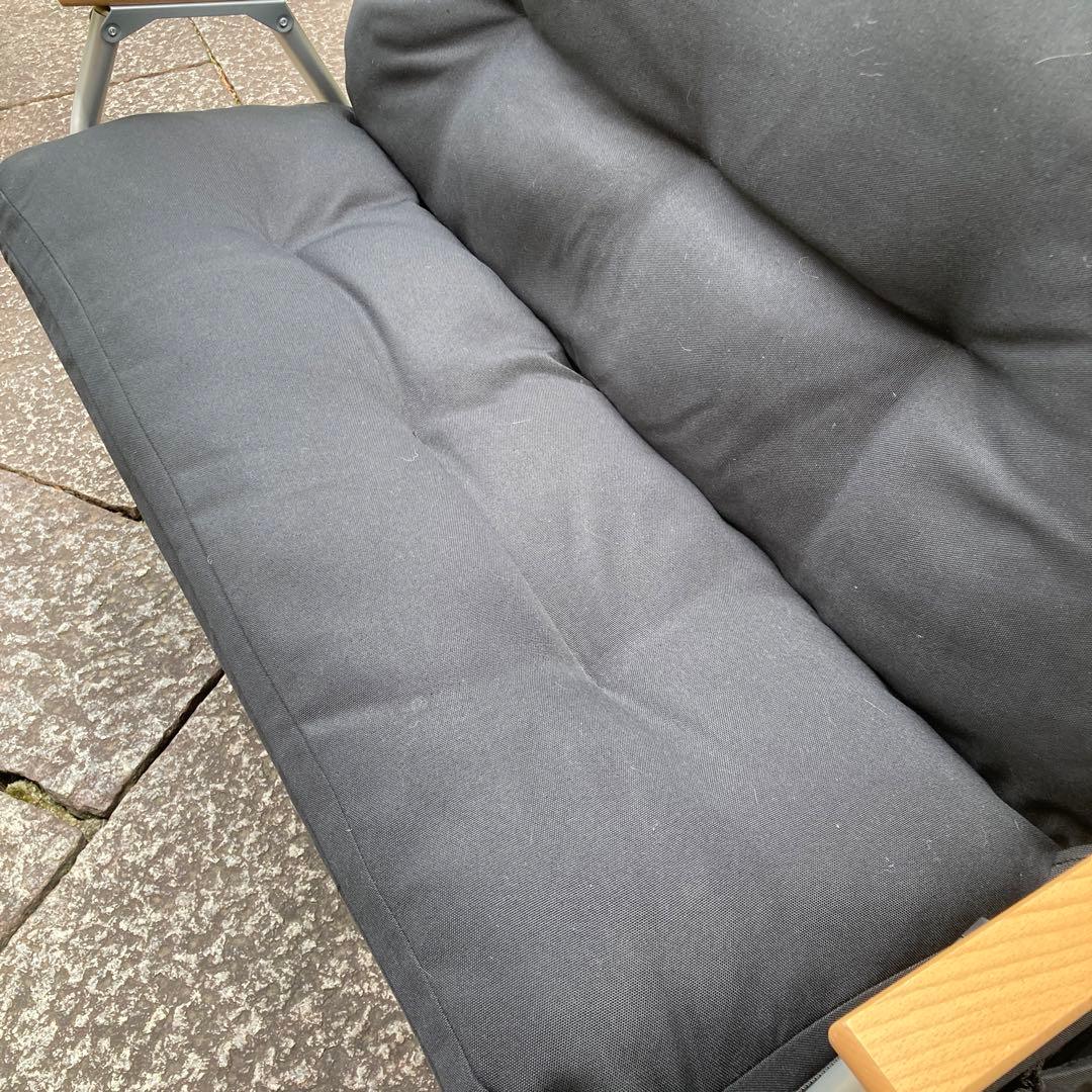 キャプテンスタッグ ベンチ カモ 迷彩 クッション サイドポケット セット