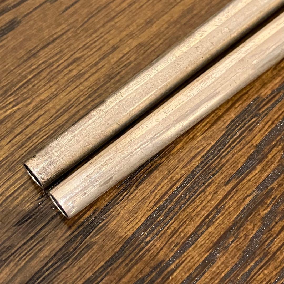 純銀　箸　ポータブル　年代物　いづみ屋