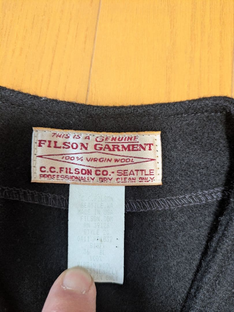 フィルソン　マッキーノ　ウール　ベスト