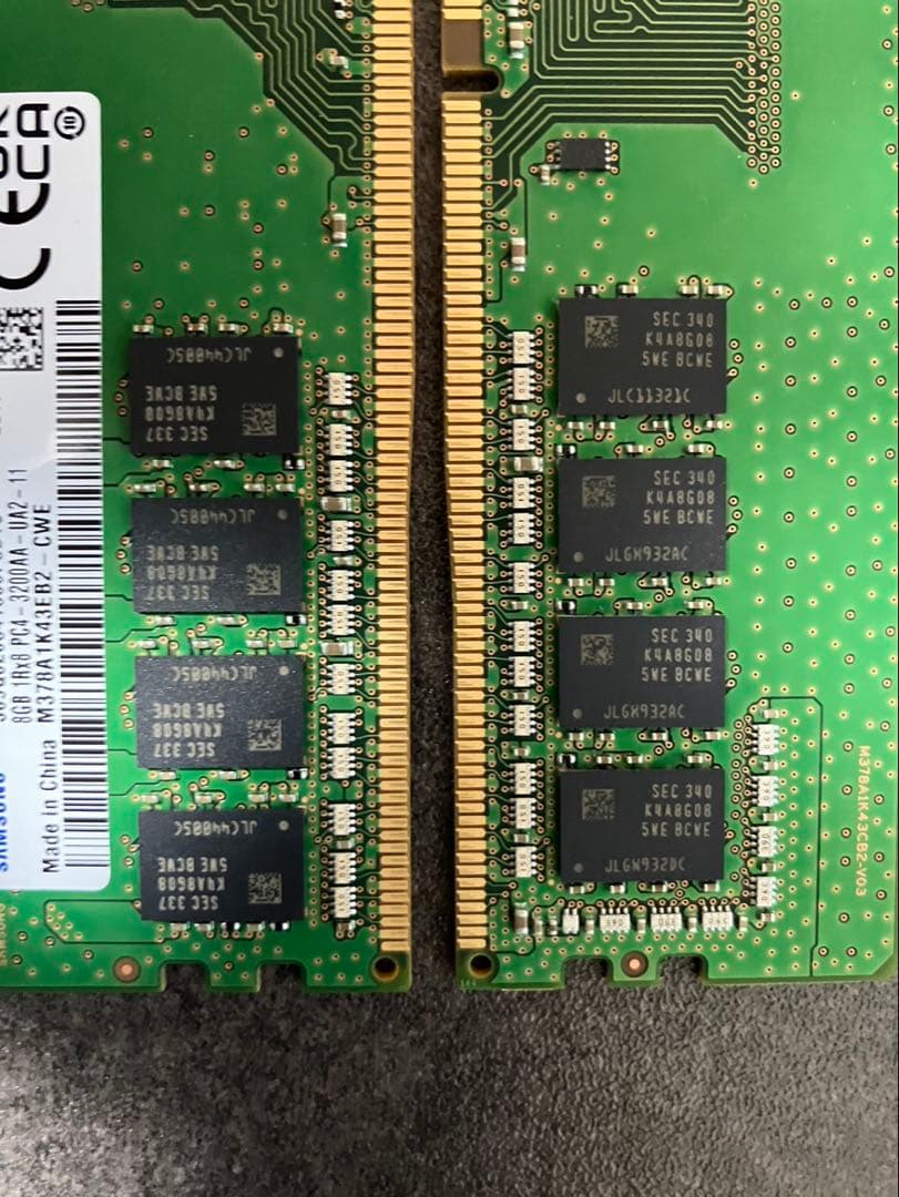 SAMSUNG DDR4-3200 8GBx2枚(計16GB)デスクトップ用