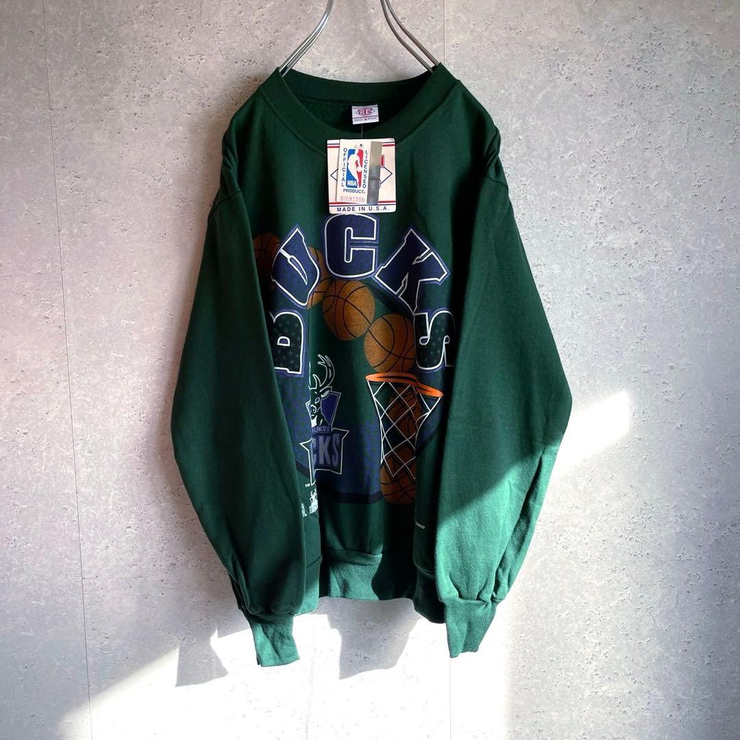 激レア 90s NBA ミルウォーキー バックス スウェット USA製