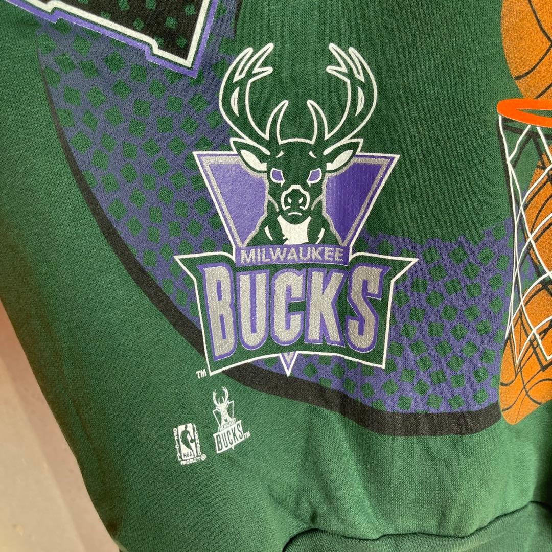 激レア 90s NBA ミルウォーキー バックス スウェット USA製