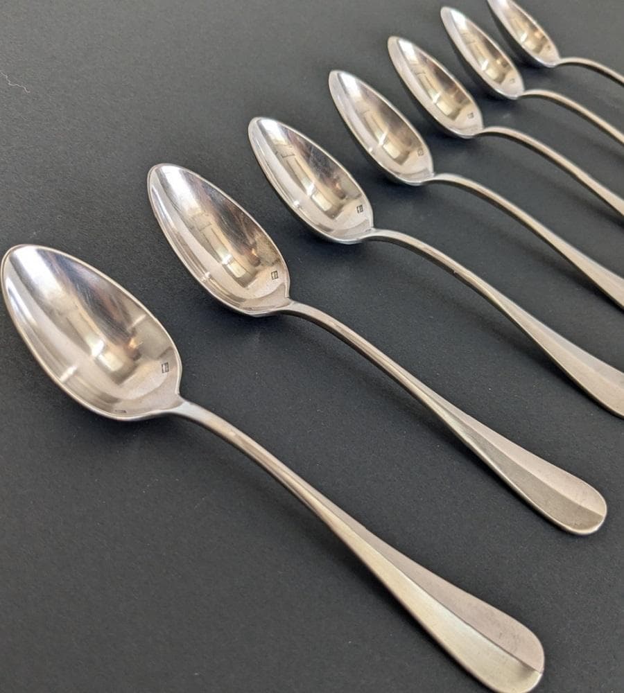 【値下げしました】フランス　SFAM社　シルバーティースプーン　7本セット