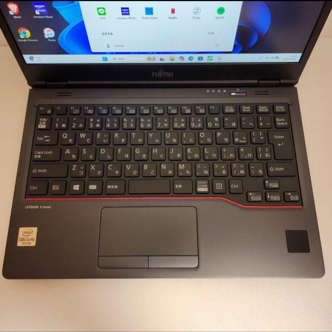 美品❗️LIFEBOOK U7310/D i5-10310U メモリ8GB