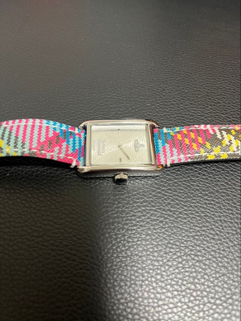 ヴィヴィアン ウエストウッド 腕時計 ブルーピンクチェック メンズ レディース