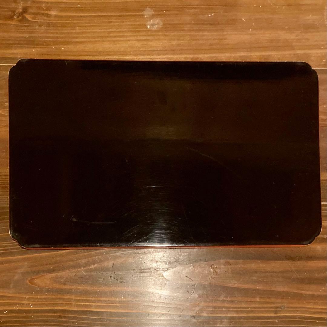 角盆 2枚揃 漆器 硯 文政8年(1825) 骨董品 アンティーク ヴィンテージ