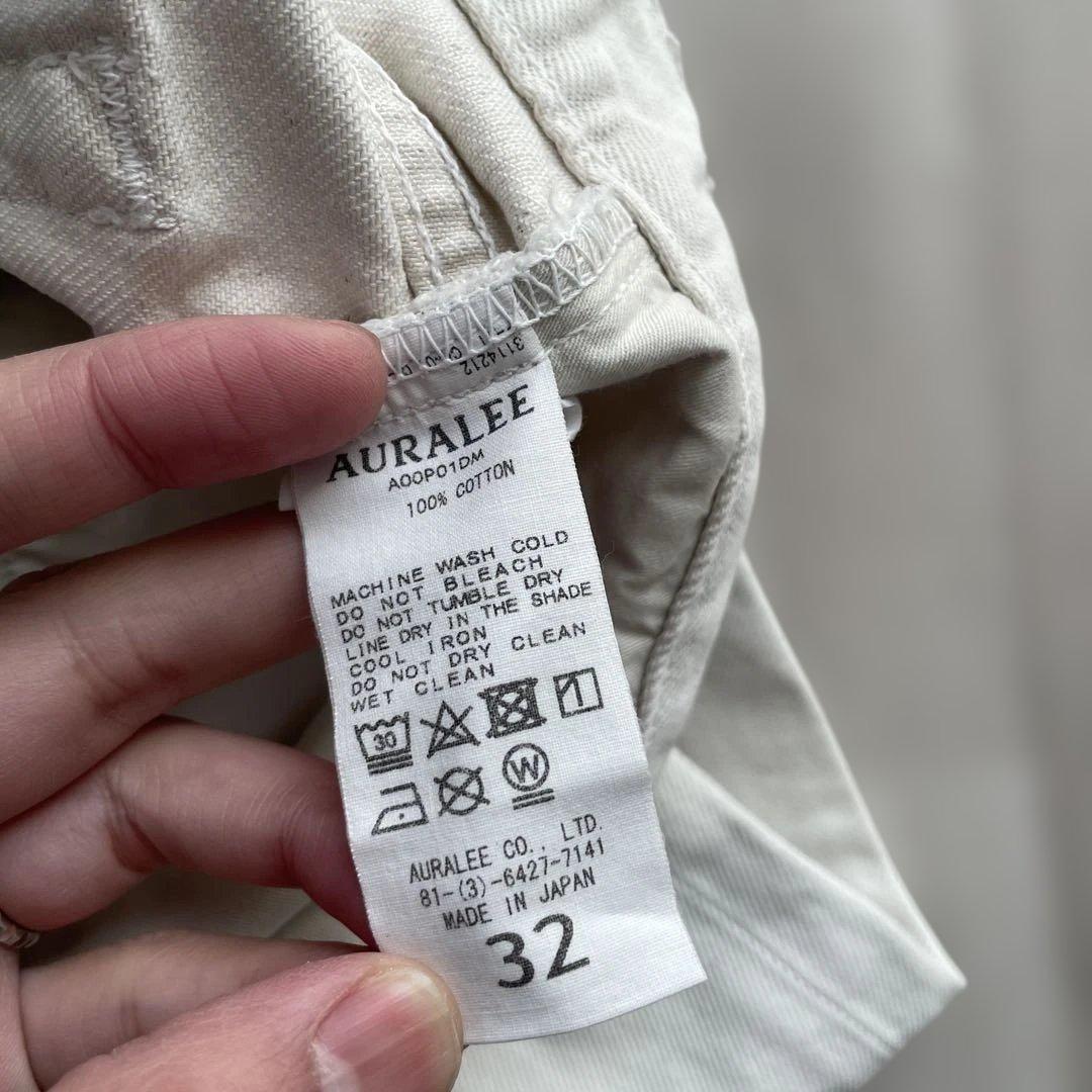 AURALEE オフホワイト5Pデニム