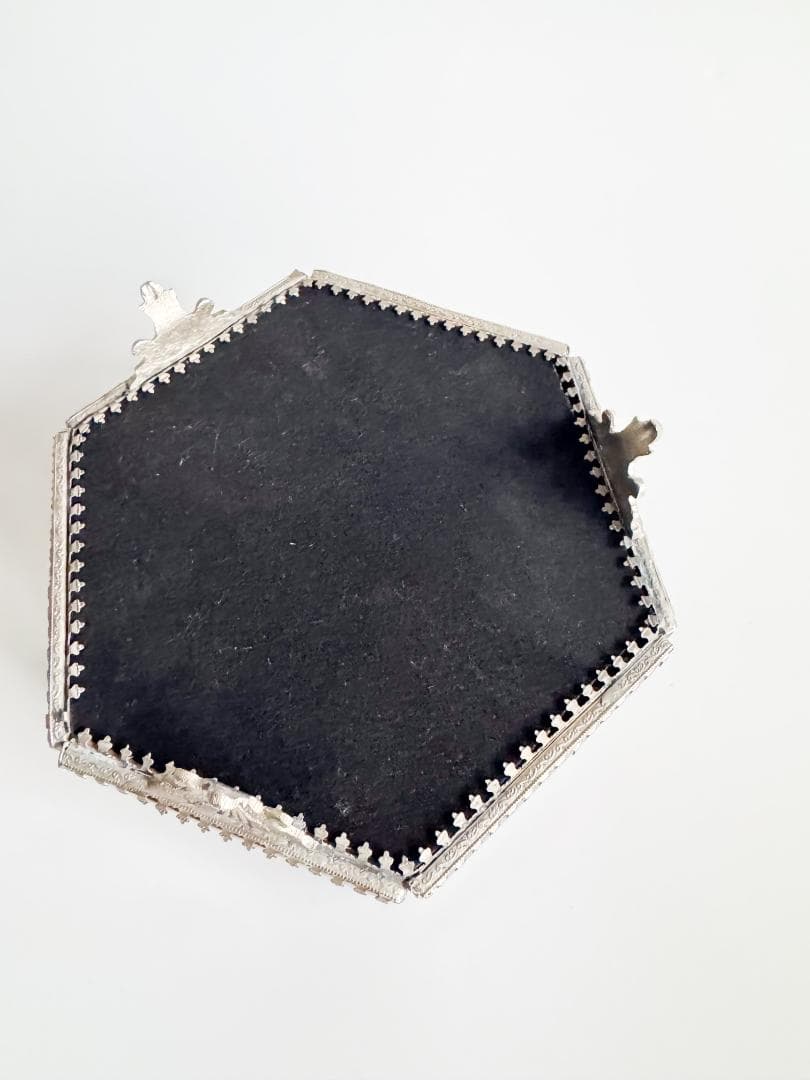 フランスアンティーク ジュエリーボックス 六角形