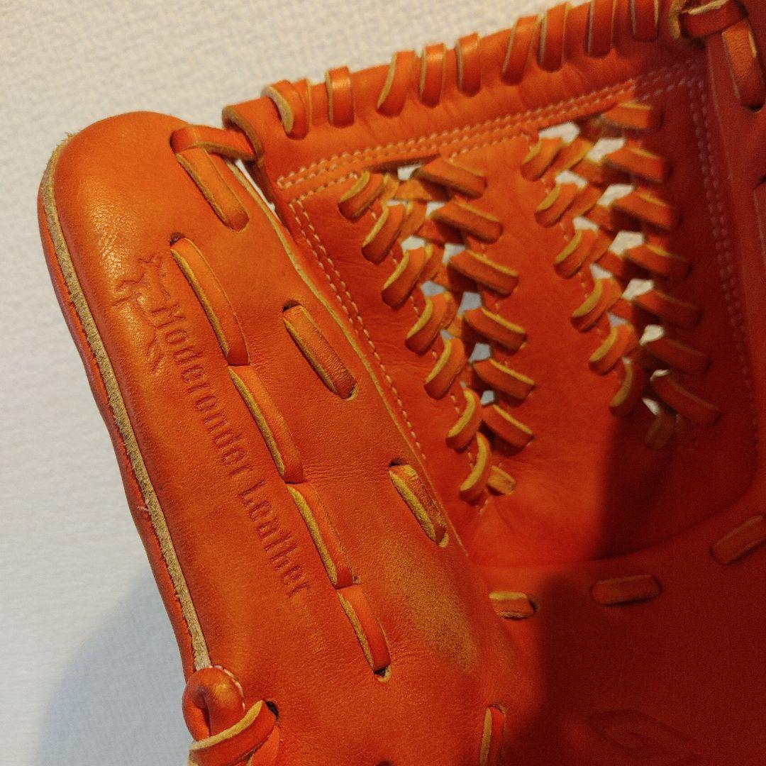 ミズノ　グローバルエリート　硬式 オールラウンド　右投げ　オレンジ