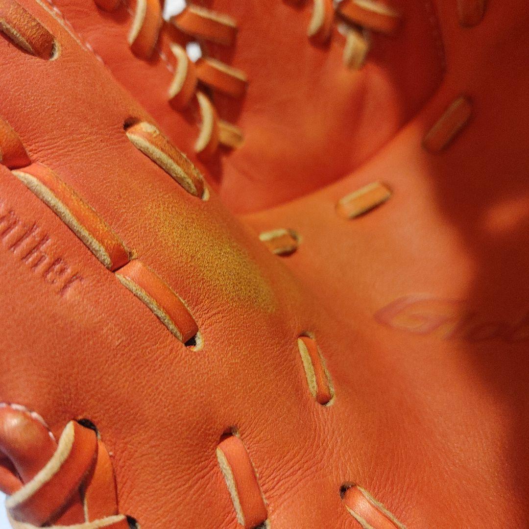 ミズノ　グローバルエリート　硬式 オールラウンド　右投げ　オレンジ