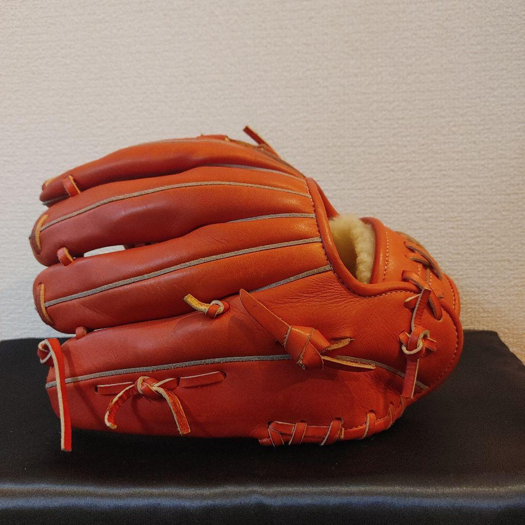 ミズノ　グローバルエリート　硬式 オールラウンド　右投げ　オレンジ