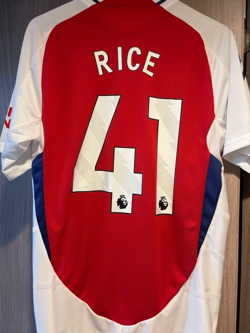 アーセナル 24-25ユニフォーム　オーセンティック　NO.41 ライス