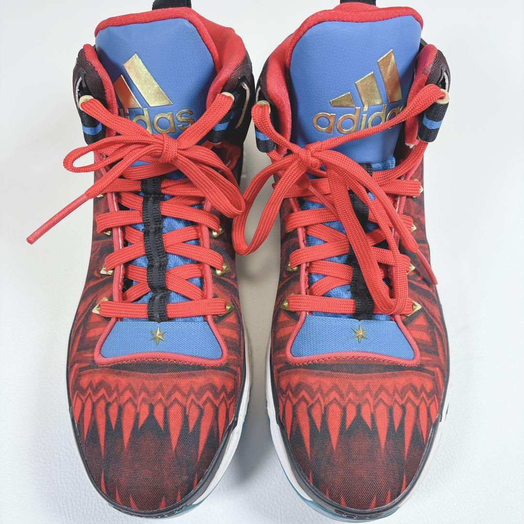 アディダス D Rose 6 Boost 26.5 バッシュ 赤 デリックローズ