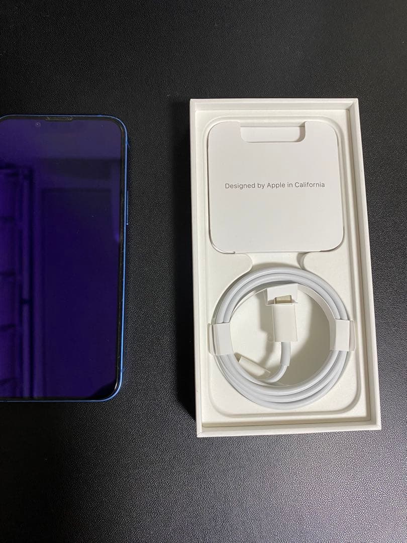 Apple iPhone 13mini ブルー 箱・充電ケーブル付き 128GB