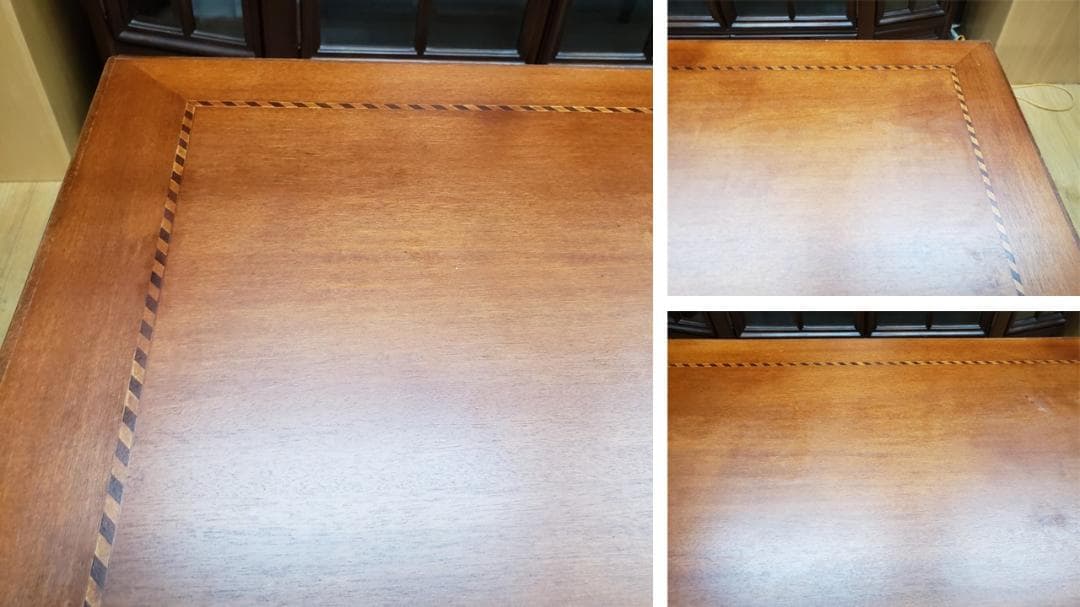 D50　アンティーク　イタリア製　象嵌　書斎机