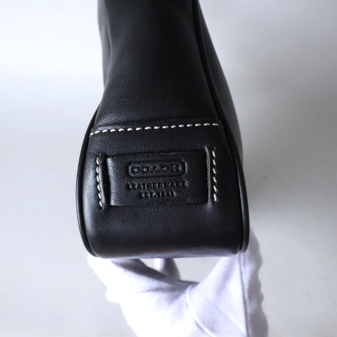 【極美品】COACH オールドコーチ ワンショルダーバッグ グラブタンレザー 黒