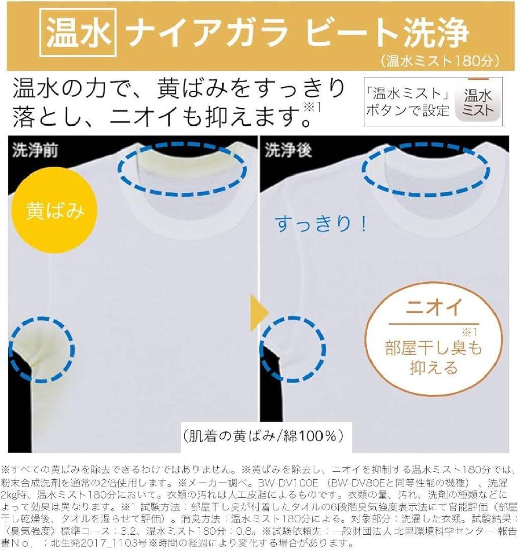 HITACHI BW-BV80E 洗濯機 8kg/洗濯~乾燥4,5kg