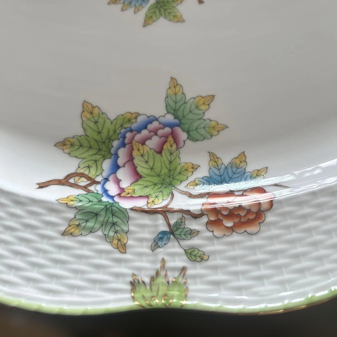 【美品】Herend ヘレンド　ヴィクトリアブーケ　プラター　大皿