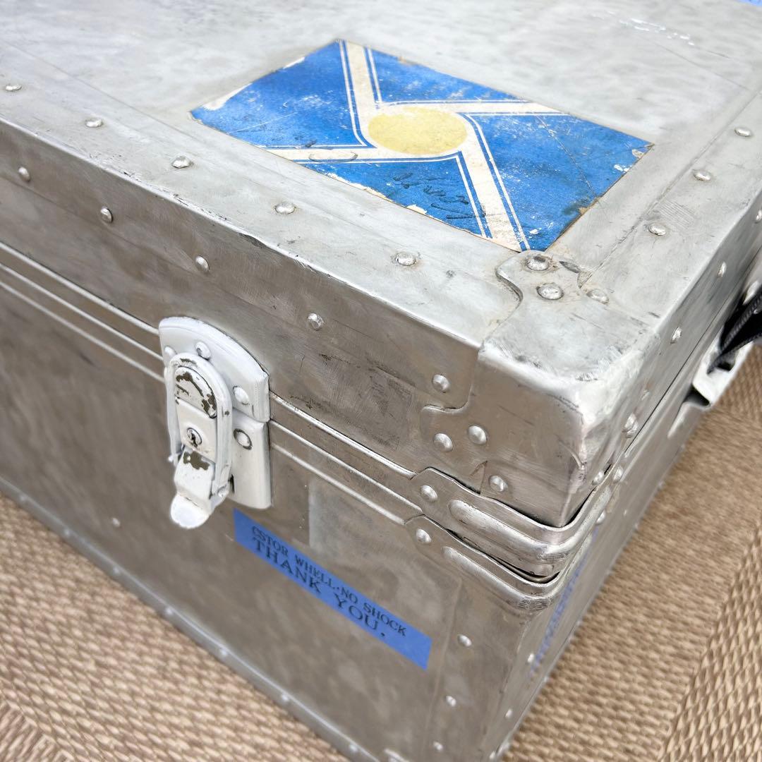 【希少レア】70年代 大型ジュラルミンケース 内張り新品 おしゃれ ヴィンテージ