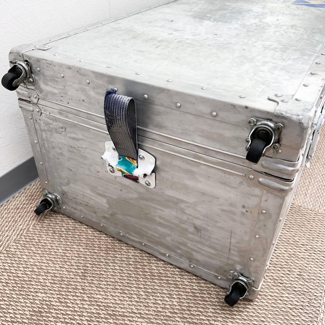 【希少レア】70年代 大型ジュラルミンケース 内張り新品 おしゃれ ヴィンテージ