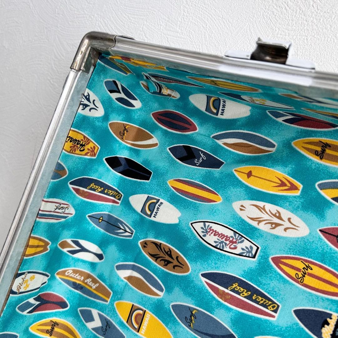 【希少レア】70年代 大型ジュラルミンケース 内張り新品 おしゃれ ヴィンテージ