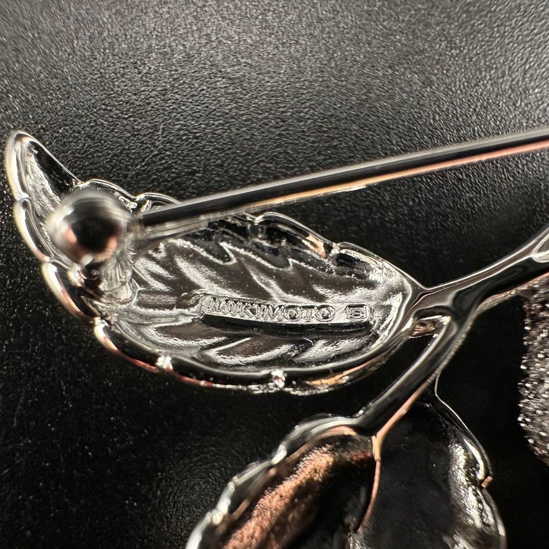 極美品✨　MIKIMOTO ミキモト　パール　ブローチ　どんぐり　希少　1352