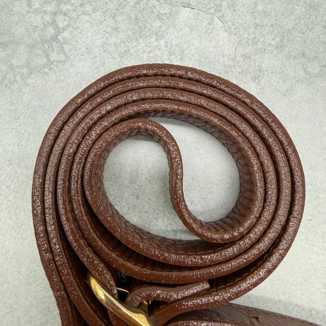 BURBERRYS バーバリー ショルダーバッグ レザー シャドーホース 茶色