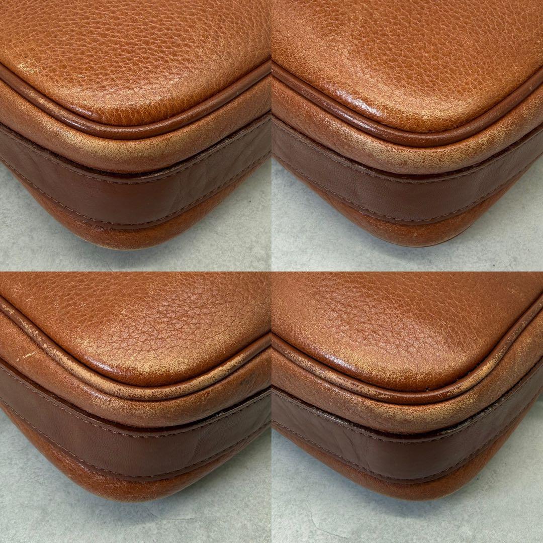 BURBERRYS バーバリー ショルダーバッグ レザー シャドーホース 茶色