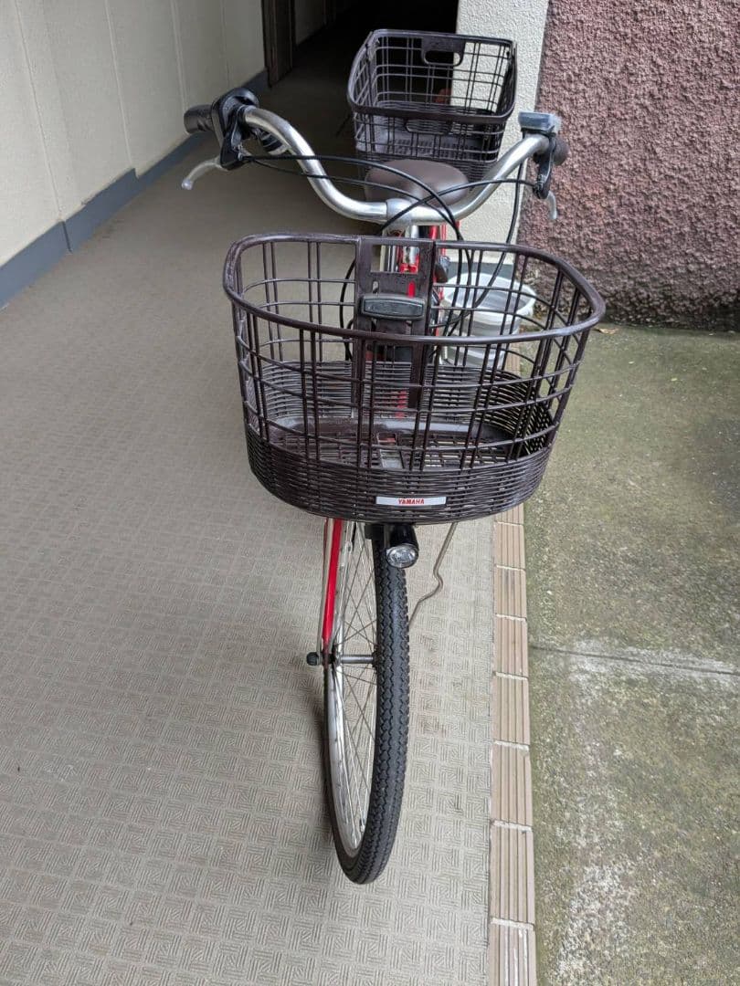 PAS with 赤 電動アシスト自転車 24インチ バッテリー状態良好