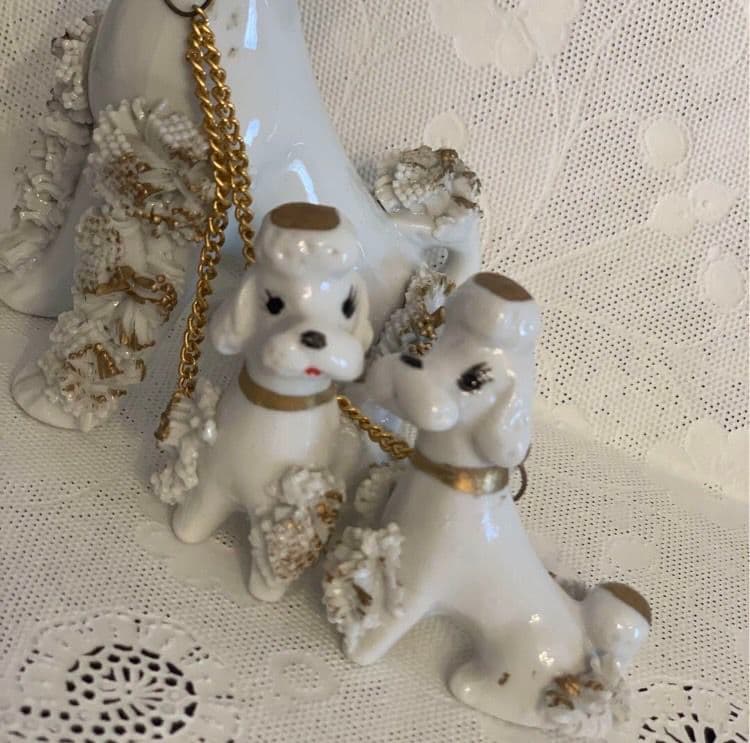 【フランス 30'】陶器のスパゲティプードル/３匹セット