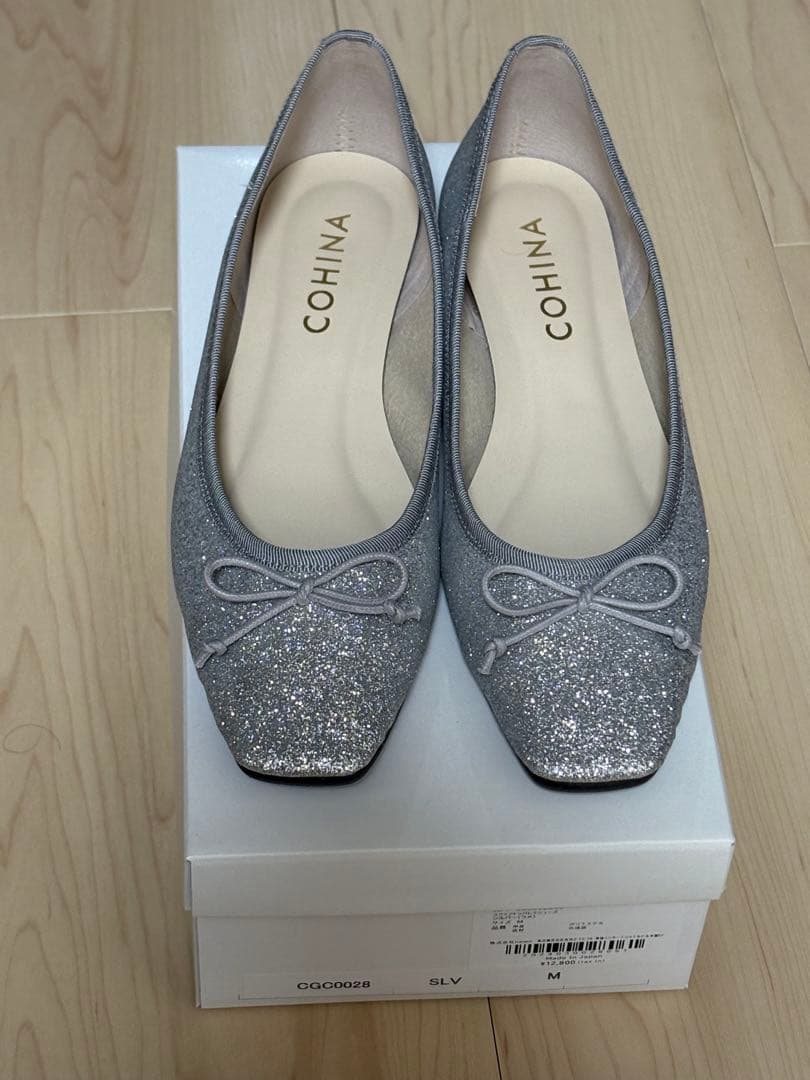 （新品）cohina スクエアトゥバレエシューズ