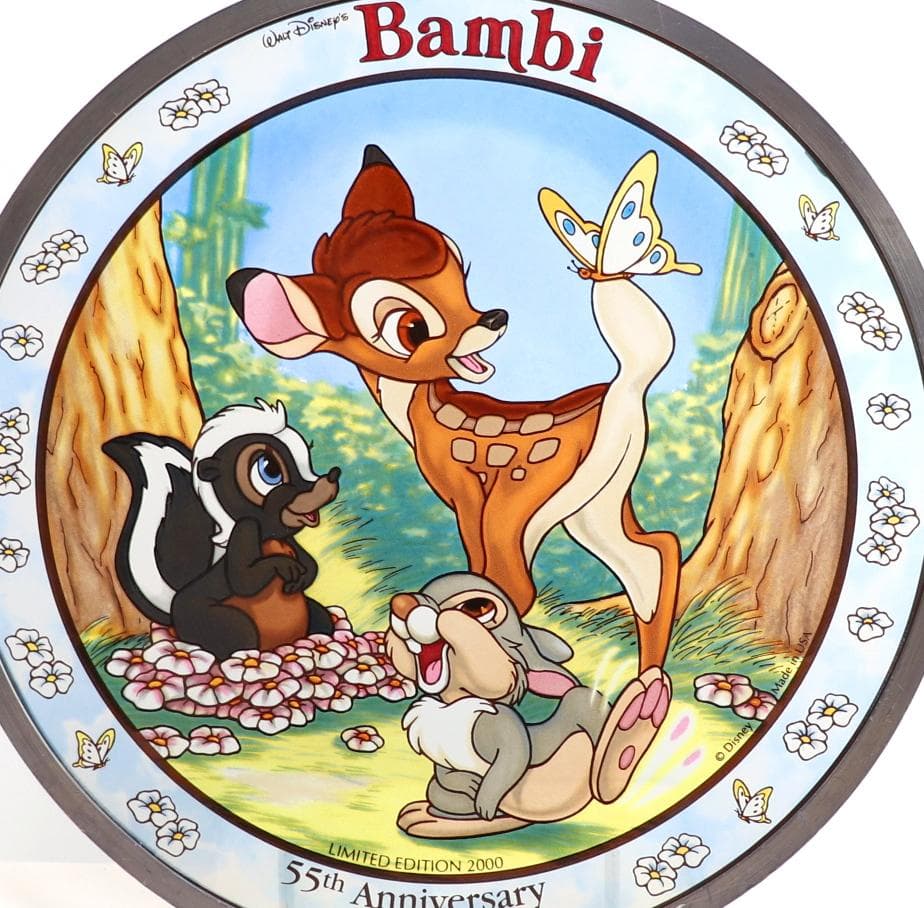 バンビ Bambi ディズニー公式 ヴィンテージ ステンドグラス 55周年記念