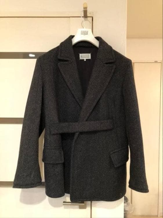 Maison Margiela ダークグレー ショート丈コート