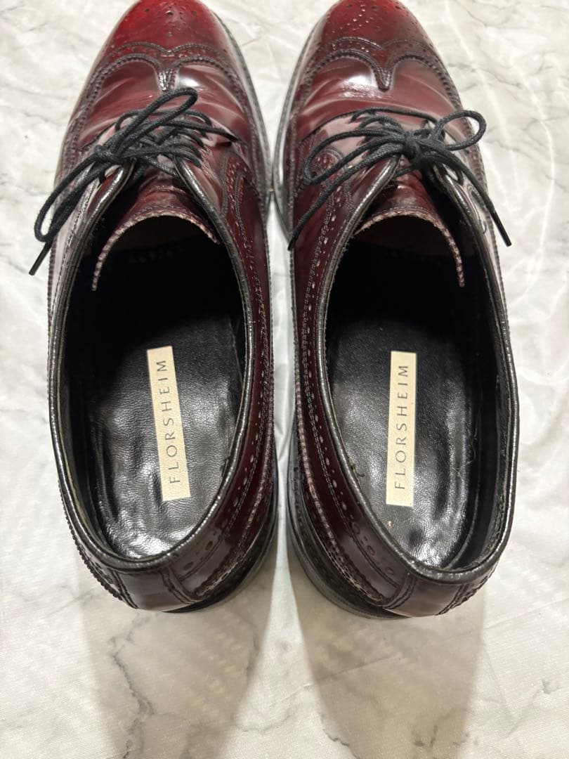 【老舗】Florsheim フローシャイム ウィングチップ　ビジネスシューズ