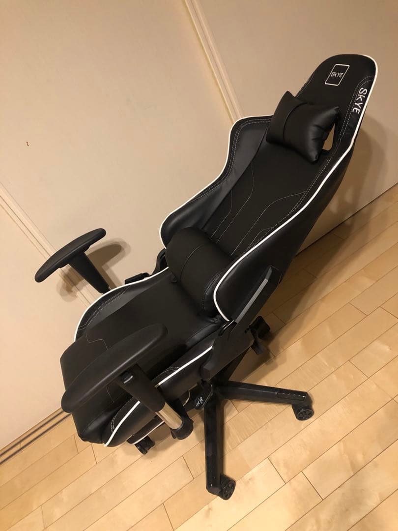 SKYE オフィスチェア ゲーミングチェア(ブラック)