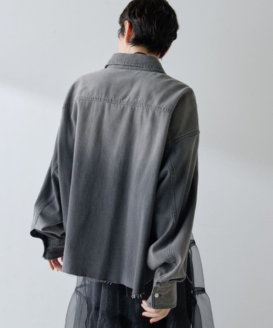 Whim Gazette ウイムガゼット デニムシャツ グレー