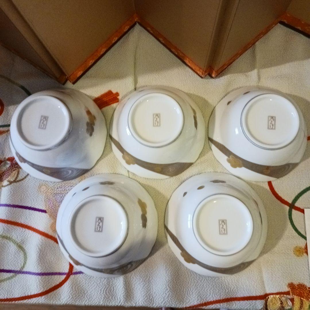 ノリタケボーンチャイナ あやみなも冬 雪見銀彩絵変深小鉢揃 HOYA ２箱