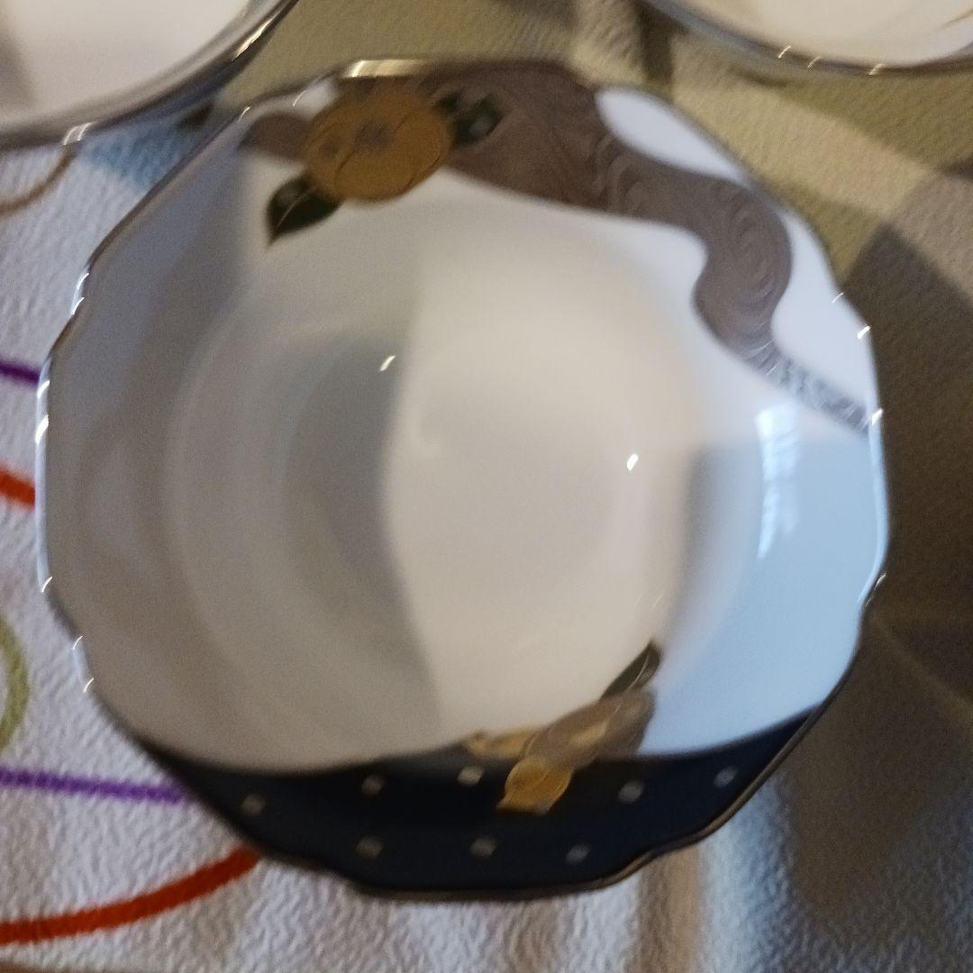 ノリタケボーンチャイナ あやみなも冬 雪見銀彩絵変深小鉢揃 HOYA ２箱