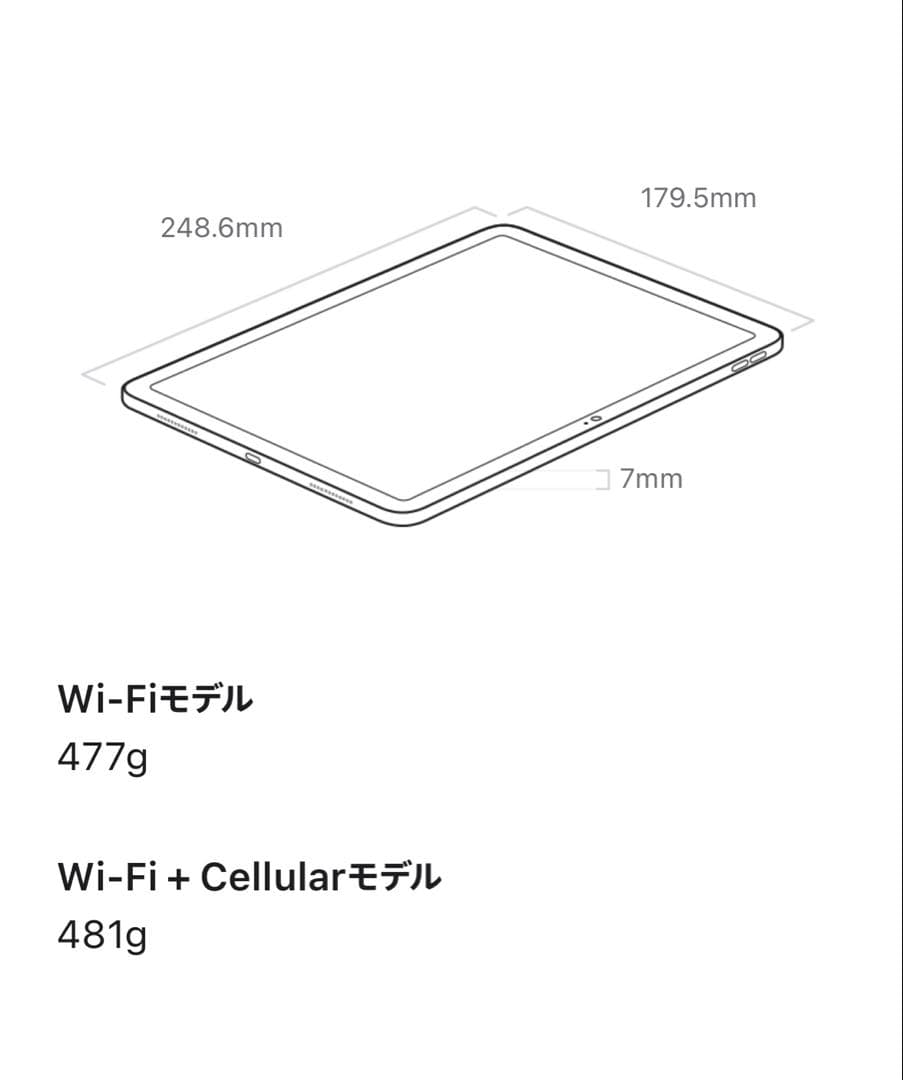 Apple 11 インチ iPad (A16)L128GB、Wi-Fi 未使用品
