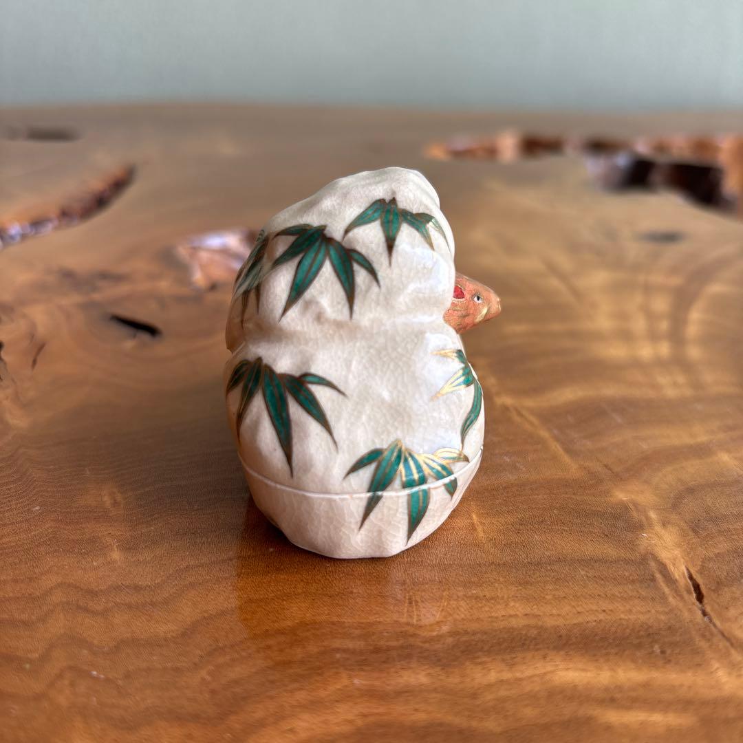 干支香合 亥年 ウリ坊 清閑寺窯造 茶道具 共箱