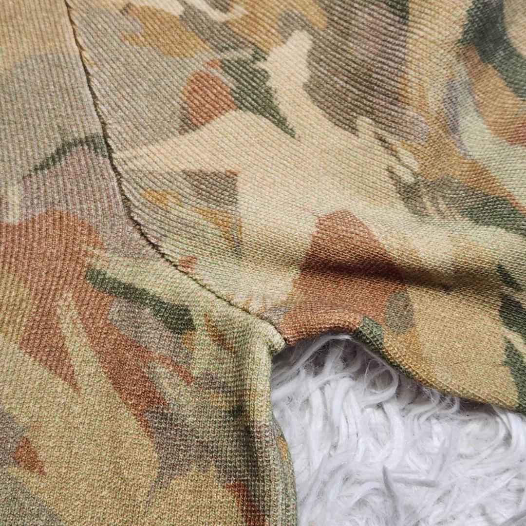 エトロ ニットトップス メンズM トロピカル カモフラ コットン 極美品